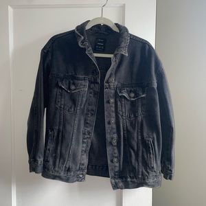 Boyfriend Style Black Denim Jacket